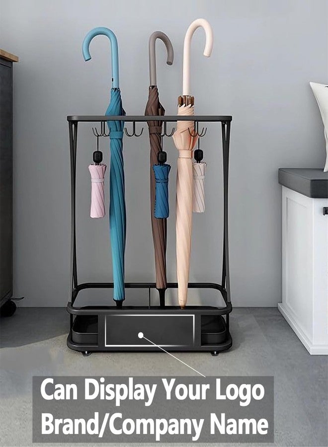 GeLive Umbrella Holder Entryway Umbrella Display Stand Rack Umbrella Container Cane Rack Walking Stick Stand Golf Club Organizer Metal Home Office Patio Decor Indoor Outdoor Stored 31 Umbrellas - Image 2